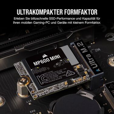 SSD Corsair MP600 MINI 2TB M.2 NVMe PCIe Gen4 – 7000 MB/s – для Steam Deck та Microsoft Surface