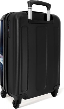 Дитячий валіза-роликовий колірний з ініціалами та іменем, 55x40x20см - валіза для ручної поклажі, валіза для хлопчиків, легкий, з принтом 'Ренн-авто'