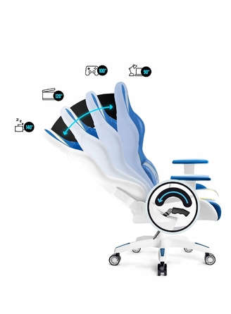 Ігрове крісло Diablo Chairs X-One 2.0, екошкіра, біле