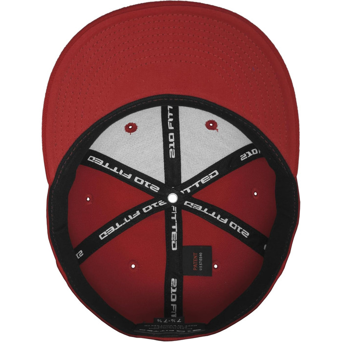 Шапка Flexfit Unisex Premium 210 Fitted (L-XL, Червона) - Оригінальна якість