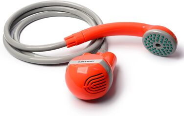 Portable Outdoor Camping Shower, Battery Powered - Compact Hand Shower with Rechargeable Camping Shower and Pump, Pumps Water from Bucket into a Consistent, Gentle Shower Stream