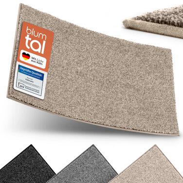 Килимок вхідний Blumtal 50x80 см, мікрофібра, протиковзний вологостійкий килим для бруду бежевий