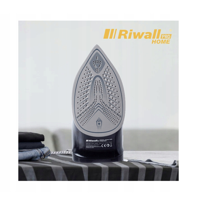 Праска RIWALL HOME PRO: вертикальна та горизонтальна праска, система Anti Calc Drip, 2200 Вт