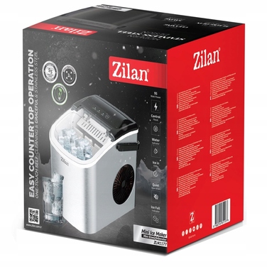 Льодогенератор Zilan ICE MAKER 15 кг, сріблястий/сірий, 95 Вт