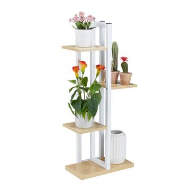 Relaxdays Metal Flower Shelf