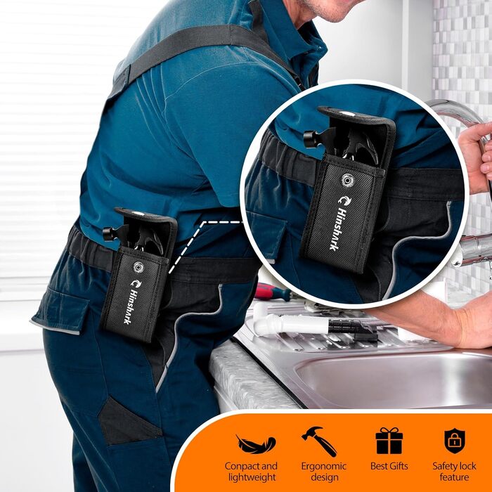 Мультитул 12-в-1 Hinshark для чоловіків: кемпінговий аксесуар, подарунок на День Папи, Різдво, День Святого Валентина