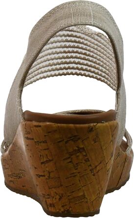 Skechers Beverlee - Бежеві кеди-платформи жіночі 39.5 EU