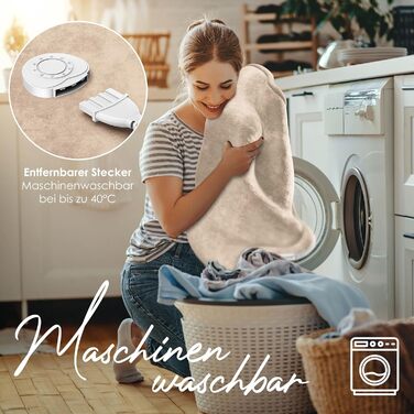 Електрична грілка KESSER® 200x180 см з автовимкненням | Двостороння, 9 температурних режимів, з таймером та цифровим дисплеєм | Підходить для ліжка та дивана | Можна прати до 40°C