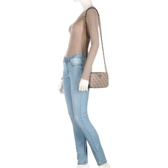 Сумка через плече GUESS Noelle жіноча, чорна (Lte) - оригінал