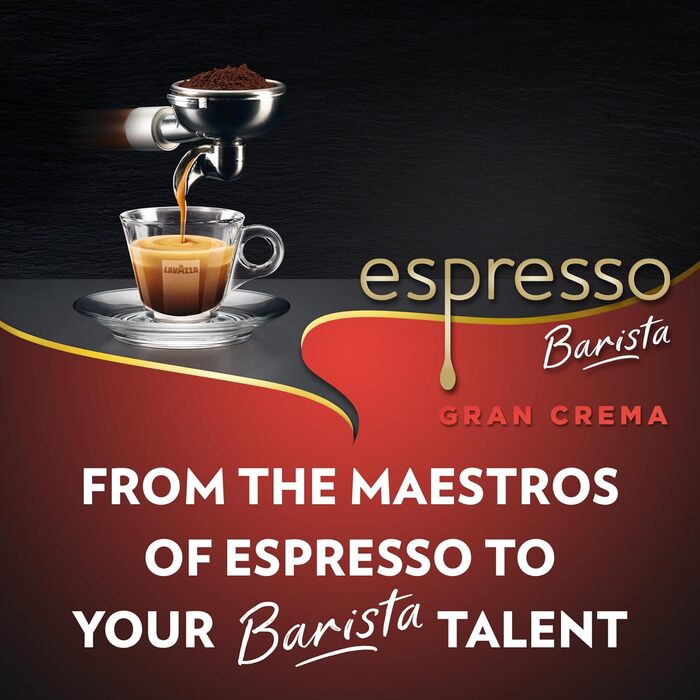 Кава в зернах Lavazza Espresso Barista, суміш Арабіки та Робусти, інтенсивність 9/10, середній обсмал, 1 кг