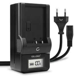 Зарядний пристрій CELLONIC BC-TRV AC-VQV10 для акумуляторів Sony NP-FV70, FV50, FV100 (FDR-AX100, AX100e, AX33, AX53, HDR-CX625) з дисплеєм та кабелем