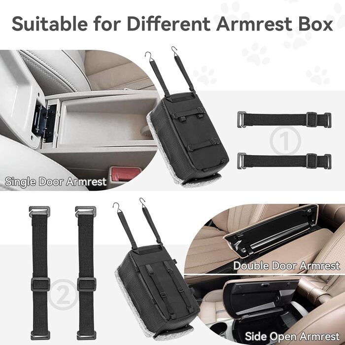 Автокрісло для собак PETSFIT, чорне, для маленьких собак до 5 кг, з захисними гаками