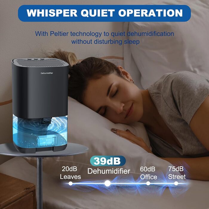 Electric Humidifier, 1000ml Small Humidifier for Home, Automatic Shut-Off, 7 Color Night Light, Mini Humidifier for Small Rooms like Bedrooms, Bathrooms, and Offices