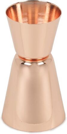 Homiu Stainless Steel Cocktail Shaker Set (550ml) with Rainbow Design, shimmering stainless steel, 5-piece: strainer, 2 jiggers (15/30ml) (Gold-Accented)