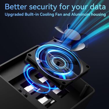 Зовнішній HDD-корпус на 4 слоти для 2.5/3.5