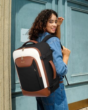 Чорний жіночий рюкзак OVEVOOK для подорожей та ділових поїздок (XL, 39л, водонепроникний)