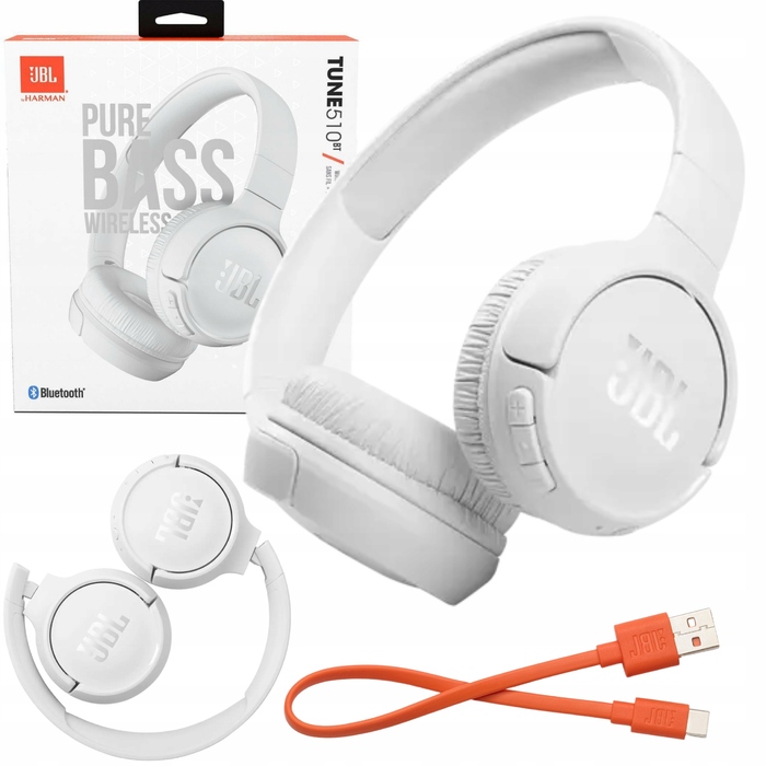 Бездротові навушники JBL Tune 510BT, білі