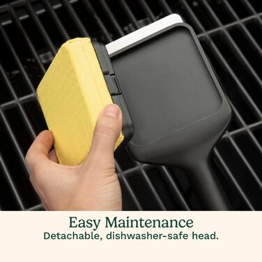 Cuisinart CCB-1000 Grill Renew Steam Cleaner Brush, safe and effective grill cleaning brush, replaceable head, aramid fiber fabric