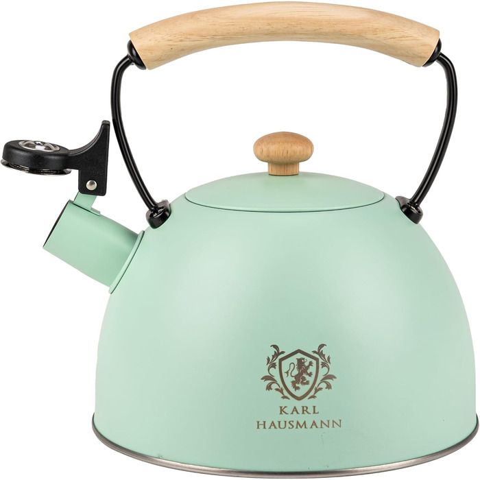 Електричний чайник-заварник Induktion 2.5L з автоматичним свистком - нержавіюча сталь для індукційних, газових та електричних плит