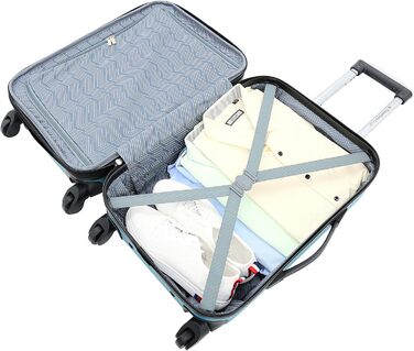 Набір валіз Travelers Club Chicago Hardside Spinner, 5 шт., блакитно-зелений (Trace of Paradise)