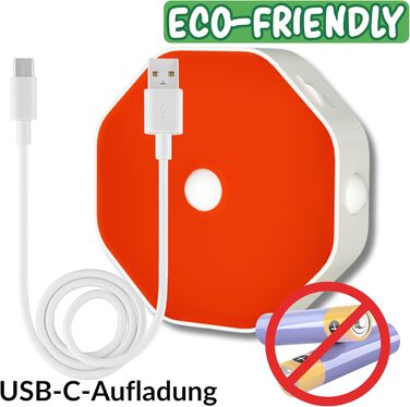 Нічна лампа-кліпса для читання Toys4Boys: LED, 360° гнучкий світильник для книг, червоний сенсор, 8 LED, для читання в ліжку