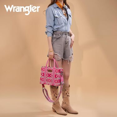 Сумка жіноча Wrangler Azteken Peach Pink: стиль вестерн, модний аксесуар