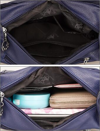 Сумка жіноча через плече NOTAG з PU шкіри, коричнева. Багато кишень, легка та зручна