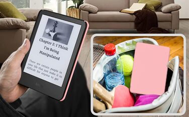 Чохол TOKILO для Kindle 6' E-Reader (11-го покоління 2024/2022), м'яке PU-шкіряне покриття з автоматичним увімкненням/вимиканням, не сумісний з iPad/Kobo/Tolino/Pocketbook/Sony E-Book Reader, темно-синій (AA-08)