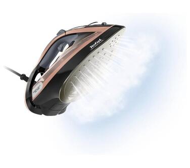 Парова праска Tefal Ultimate Pure 3200W Durilium, рожево-чорна