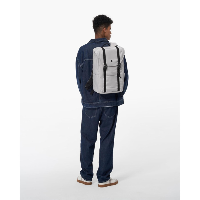 tomtoc Laptop Backpack for Women and Men, Vintage Daypack Daypack Casual Backpack with 22 Liters for Everyday Use, Leisure, University, School, Classic Backpacks Fits 13-15.6 Inch Laptops, Black (Gray)