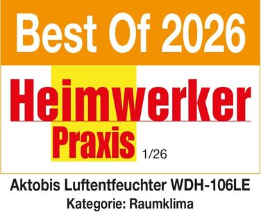 Зволожувач повітря Aktobis WDH-106LE - до 8 л/добу, тиха робота