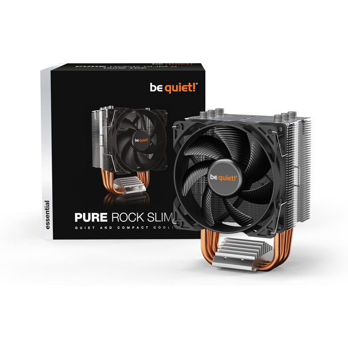 Система охолодження CPU be quiet! Pure Rock Slim 2, 130W TDP, 3 Heatpipes, 92mm вентилятор PWM, Slim Tower