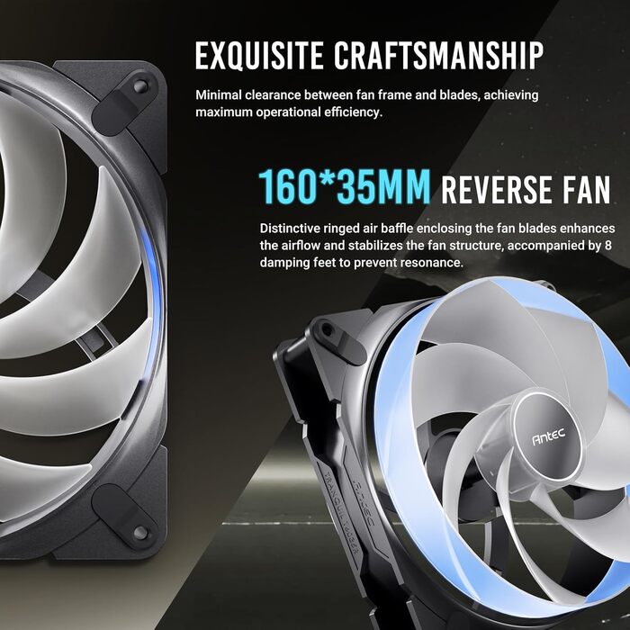 Корпус для ПК GEH Antec C8 Wood Full Tower чорний (ARGB)