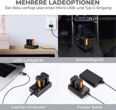 Запасний акумулятор K&F Concept NP-FZ100 (2 шт.) 2280mAh з USB зарядним пристроєм для камер Sony Alpha 9, A9R, A9S, A7RIII, A7 III, A7RIV, ZV-E10ii