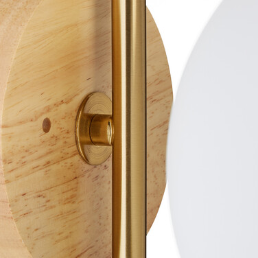Relaxdays Brass Globe Wall Light