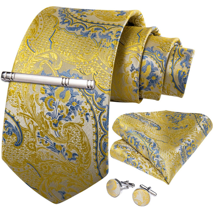 Краватка чоловіча DiBanGu світло-жовта, модна