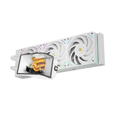 Система рідинного охолодження процесора Thermalright Wonder Vision 360 UB ARGB White, LCD-дисплей 6.67