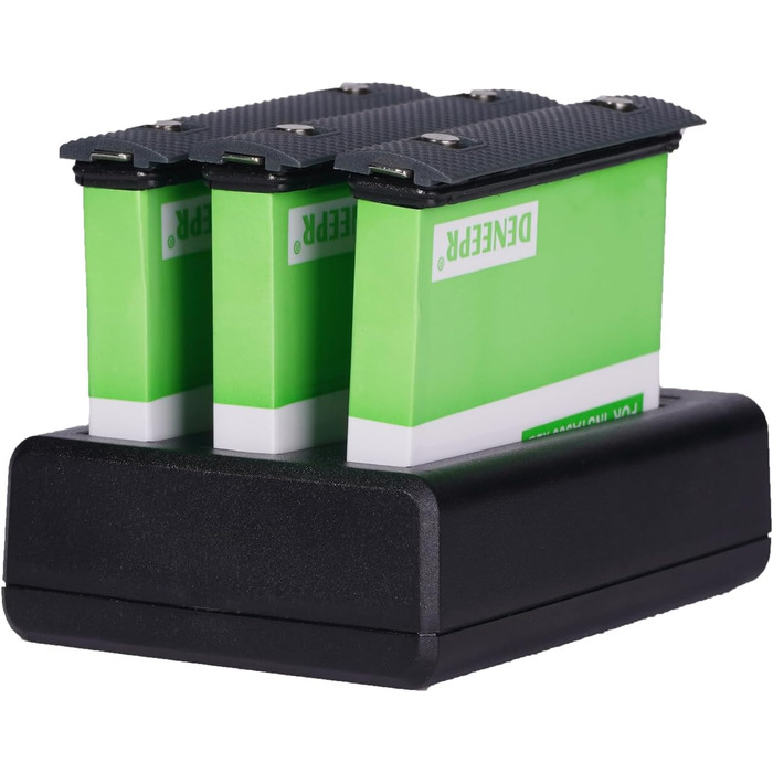 2 акумулятори Insta360 2800mAh з зарядним пристроєм USB-C, Li-Ion акумулятори для Insta360 Action Camera, з Micro SD слотами (X2)