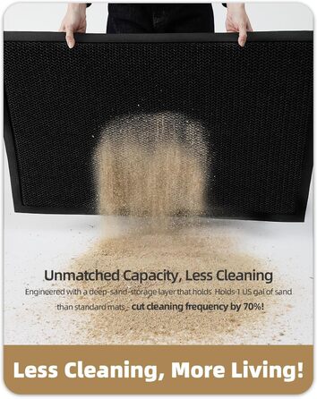 Килимок для дому та вулиці COLOR&GEOMETRY 43x76 см, сірий, антиковзаючий, легко миється