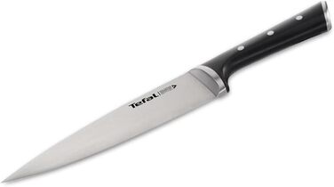 Набір ножів Tefal Ice Force 3 шт. (Шеф-ніж 20 см, Сантоку 18 см, Універсальний 11 см) з нержавіючої сталі, чорний, K232S3