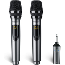 Бездротовий мікрофон Lekato K380S: 30 годин роботи, для караоке, DJ, подій, весіль