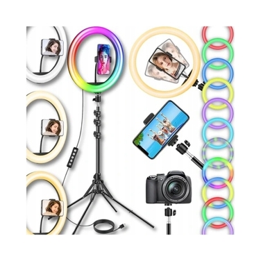 Кільцева LED-лампа Asato AS0702 RGB