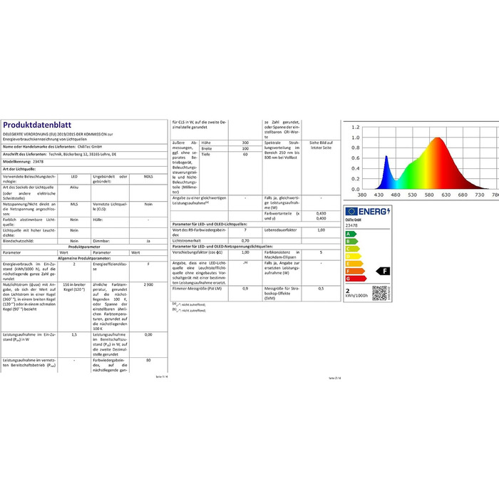 Настільний світильник акумуляторний ChiliTec 30см, LED, димується, USB зарядка, IP44, тепле світло, сенсорний вимикач, срібний