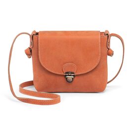 Сумка жіноча через плече Kleine Umhängetasche, екошкіра, помаранчева - компактна кросбоді для дівчат з замком