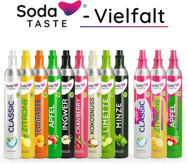 SodaTASTE Mysoda Woody – карбонізатор води з деревного композиту з пляшкою 1л без BPA + 2 CO2 циліндри (класичний + лайм, сірий)