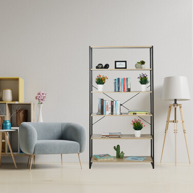 Relaxdays 6-Tier Industrial Storage Rack