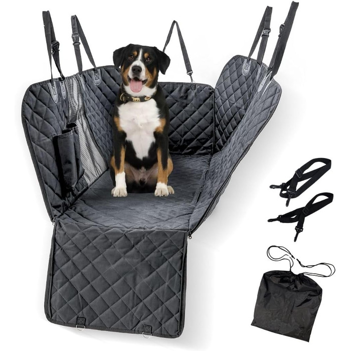 Автокрісло для собак Mobiclinic® Sammy: універсальний, антиковзкий, водонепроникний, з кишенями та регульованими ременями