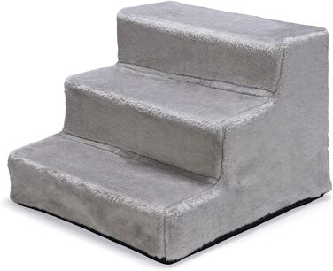 Karlie Easy Step сходинки для собак, аксесуар для собак, плюш/дерево - (Світло-сірий, 40x39x30 см)