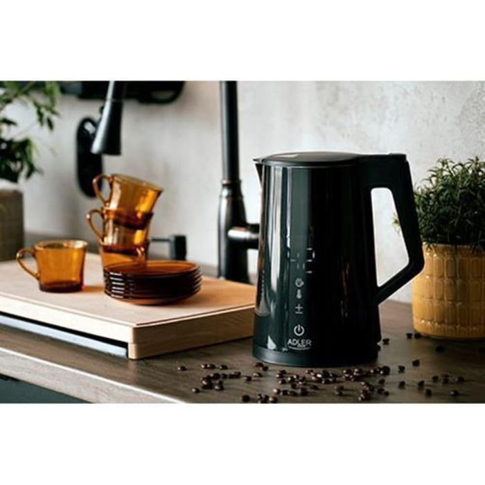 Електричний чайник Adler AD 1372, 0.6L – компактний, чорний, для кухні, швидкий нагрів, для чаю/кави