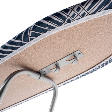 КADAX Прасувальна дошка з полицею, 104x30 см, дошка для прасування з парою та відкидною полицею для праски, компактна прасувальна станція з підкладкою з піни